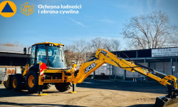 Nowa koparko-ładowarka dla Gminy Ziębice w ramach programu ochrony ludności