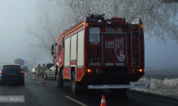 Zderzenie opla i audi na krajowej ósemce