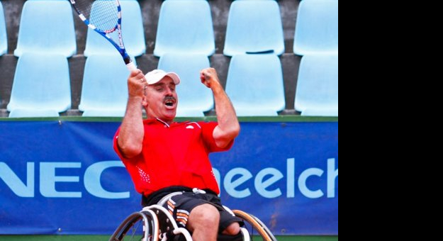 Tadeusz Kruszelnicki - wielokrotny mistrz Polski w tenisie ziemnym na wózkach