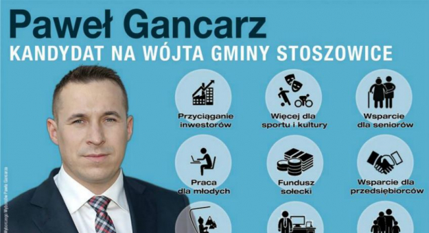 Plakat wyborczy Pawła Gancarza
