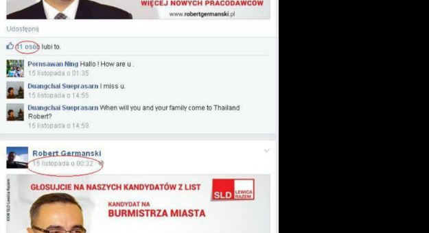 Germański naruszył ciszę wyborczą publikując treści wyborcze na swoim profilu na Facebooku