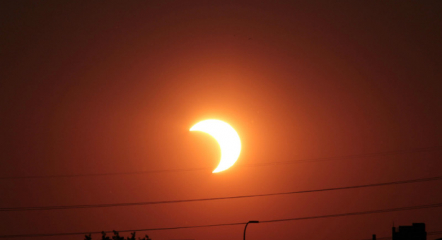 Częściowe zaćmienie Słońca 20 maja 2012 roku, USA