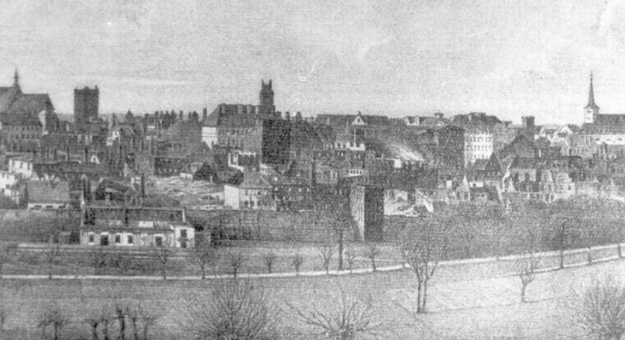 28 kwietnia 1858 - Ząbkowice Śląskie cztery dni po pożarze