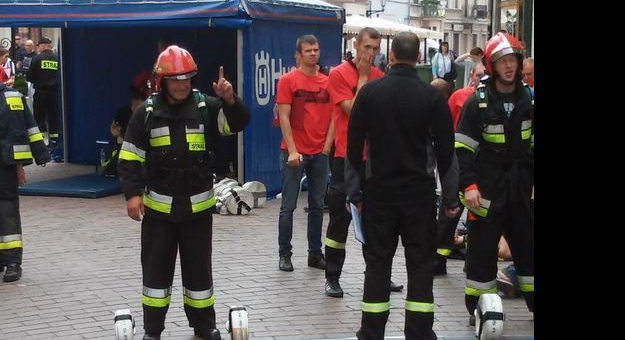 Ząbkowicką komendę na zawodach w Toruniu reprezentowało pięciu strażaków na czele z komendantem Markiem Wydmuchem