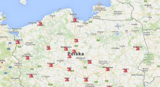 Mapa zanieczyszczeń Polski