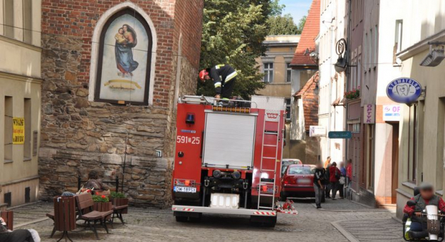 Kolejna interwencja strażaków na ul. św. Wojciecha w Ząbkowicach Śląskich