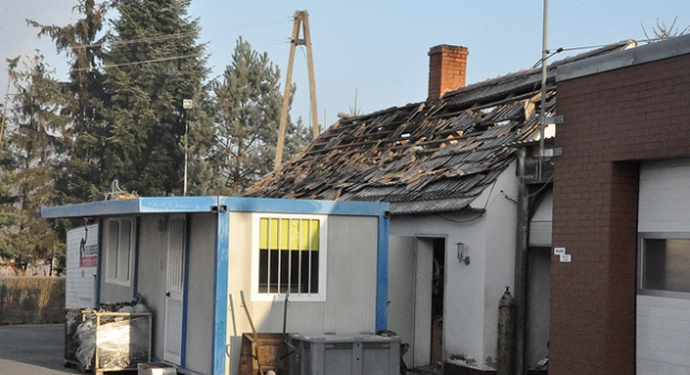 Wybuch pieca w budynku gospodarczym w Błotnicy