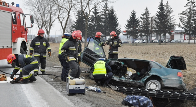 W minionym tygodniu strażacy działali m.in. przy wypadku samochodu osobowego na krajowej ósemce
