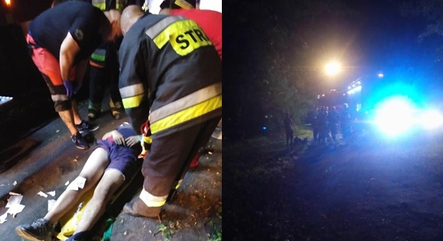 Nastolatek spadł ze skarpy. Interweniowali strażacy
