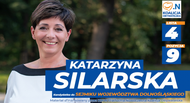 Katarzyna Silarska - kandydatka do Sejmiku Województwa Dolnośląskiego