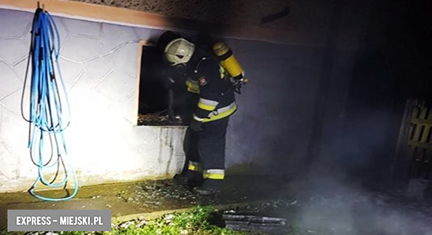 Pożar kotłowni w budynku jednorodzinnym w Kamieńcu Ząbkowickim