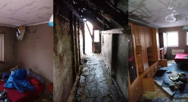 Pożar budynku mieszkalnego w Bystrzycy Kłodzkiej spowodował, że para z dwójką dzieci z dnia na dzień musiała znaleźć nowe lokum