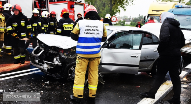 Wypadek na krajowej ósemce na wysokości zjazdu do Tarnowa