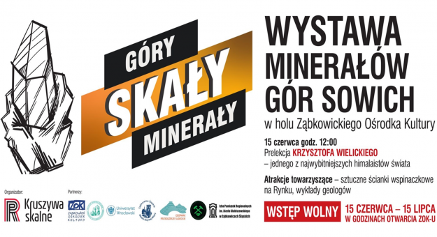 Kopalnia kruszyw G.A.M. Kluczowa zaprasza na Wystawę Minerałów Gór Sowich wraz z prelekcją Krzysztofa Wielickiego