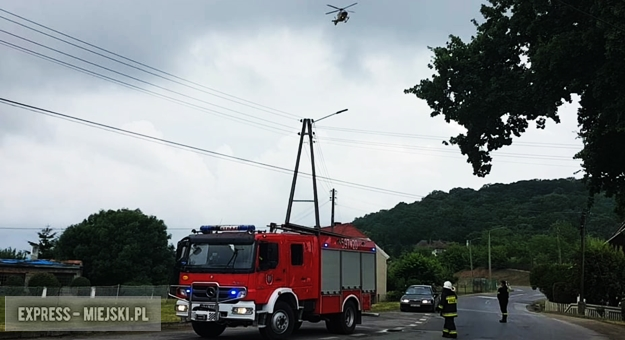 Helikopter lecący do pacjenta, u którego doszło do zatrzymania akcji serca