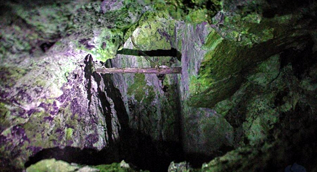 Wnętrze kopalni srebra w Srebrnej Górze