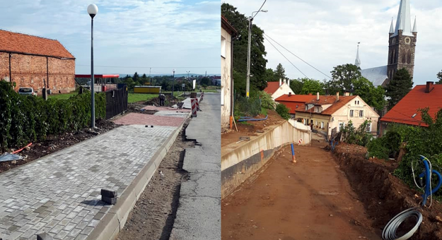 Prowadzone są prace prace nad przebudową ul. św. Jadwigi oraz ul. Działkowej w Złotym Stoku