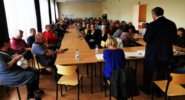 Zebranie wiejskie w Brodziszowie, podczas którego mieszkańcy odwołali członków rady sołeckiej