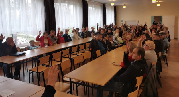 Zebranie wiejskie w Brodziszowie, podczas którego wybrano nową radę sołecką