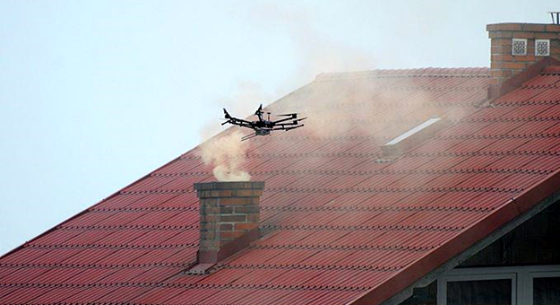 Dron antysmogowy przeanalizuje skład chemiczny dymu