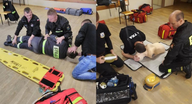 Strażacy-ochotnicy z gminy Ziębice szkolili się z zakresu ratownictwa medycznego