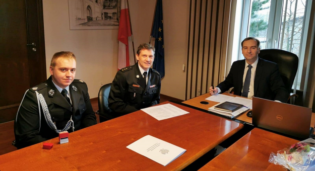 Podpisanie porozumienia w sprawie włączenia OSP Kamieniec Ząbkowicki II do KSRG