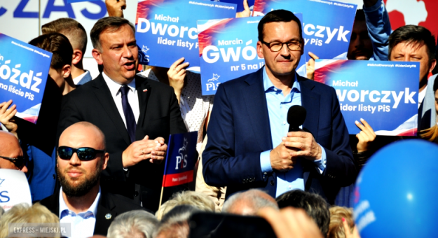 Premier Mateusz Morawiecki podczas wrześniowej wizyty w Ząbkowicach Śląskich
