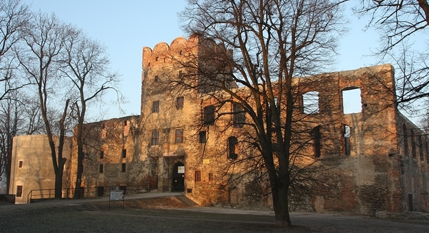  Zamek, którego ruiny istnieją do dziś, został wzniesiony prawie w tym samym miejscu, w którym znajdował się zamek piastowski, wzniesiony około 1290 roku przez księcia Bolka I Świdnicko – Ziębickiego (1278 – 1301), jako twierdza graniczna. Ma bogatą historię, a aktualnie jego ruiny są jedną z atrakcji turystycznych miasta. Władze starają się jednak krok po kroku zabezpieczać obiekt przed dalszym niszczeniem i odbudowywać. Ten proces wymaga jednak ogromnych nakładów finansowych...