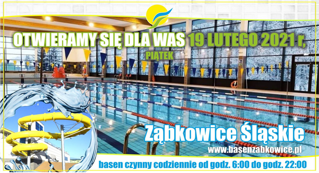 Kryty basen w Ząbkowicach Śląskich będzie czynny codziennie od godziny 6.00 do godziny 22.00.
