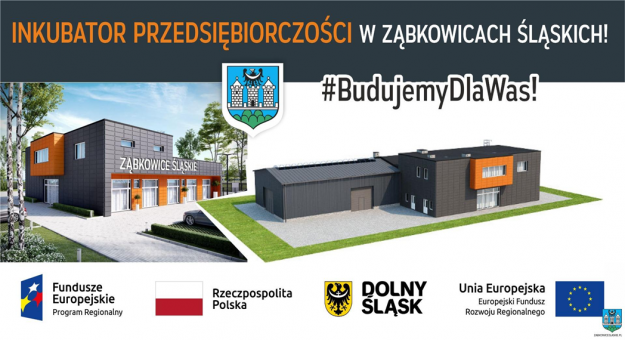 Gmina Ząbkowice Śląskie otrzymała ponad 3 mln zł dofinansowania na budowę i wyposażenie Inkubatora Przedsiębiorczości. Swoją siedzibę w obiekcie będzie mogło znaleźć przynajmniej 9 nowych firm z sektora mikro, małych oraz średnich przedsiębiorstw