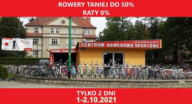 Zapraszamy już 1 i 2 października do Centrum Rowerowo-Sportowego przy ul. Mickiewicza 1 w Ząbkowicach Śląskich na wyprzedaż rowerów!
