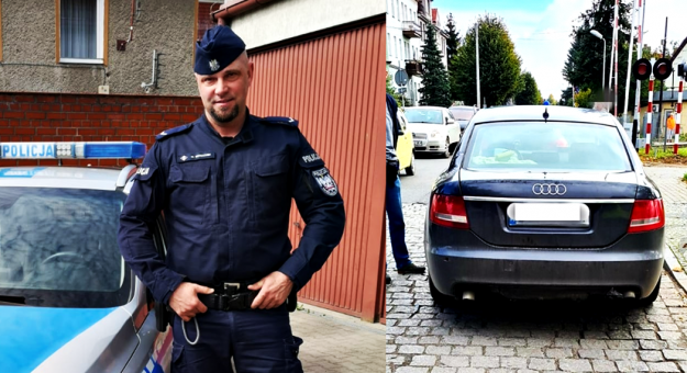 Policjant po służbie zatrzymał 34-latka, który kierował autem marki Audi mimo sądowego zakazu prowadzenia pojazdów