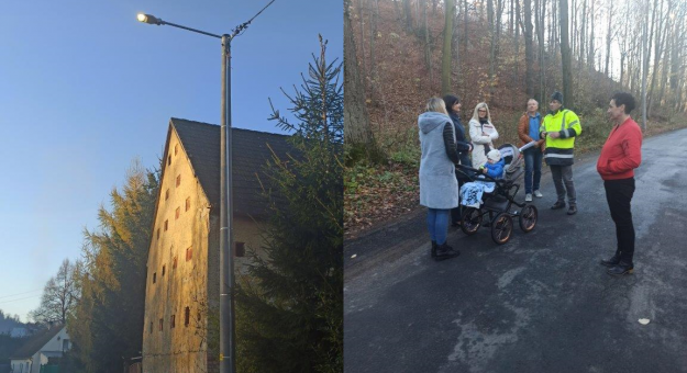 Na drodze Mąkolno-Chwalisław zainstalowano 41 lamp oświetleniowych