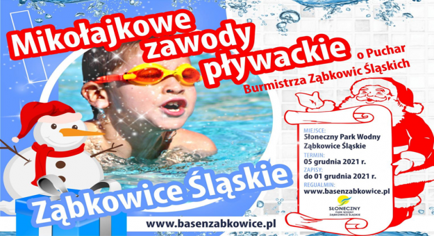 Mikołajkowe Zawody Pływackie o Puchar Burmistrza Ząbkowic Śląskich w Słonecznym Parku Wodnym