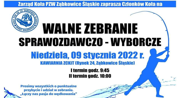 9 stycznia w ZCKiT odbędzie się zebranie sprawozdawczo-wyborcze koła PZW Ząbkowice Śląskie