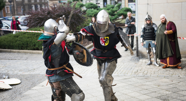 Pokaz walk rycerskich w Ziębicach