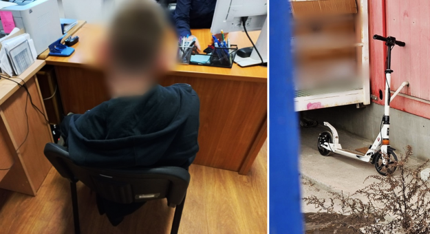 18-latek ukradł hulajnogę pozostawioną przez dziecko przed jednym z marketów