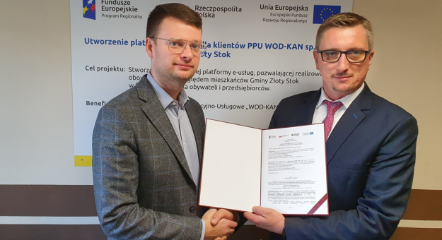 Dawid Knych (z prawej) będzie pełnił obowiązki prezesa ZGK oraz ZPUK od 1 kwietnia