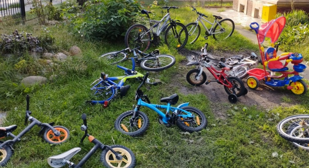 63-latek ukradł dziecięce rowerki i wózek. Odzyskane mienie w całości zostało zwrócone prawowitym właścicielom