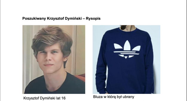 Poszukiwania zaginionego Krzysztofa Dymińskiego