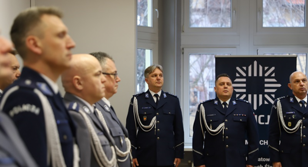 Uroczyste powierzenie obowiązków nowemu Komendantowi Powiatowemu Policji w Ząbkowicach Śląskich