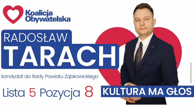 Radosław Tarach - kandydat do Rady Powiatu Ząbkowickiego