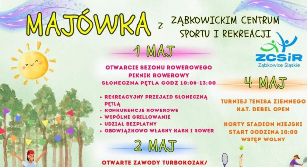 Majówka na sportowo z Ząbkowickim Centrum Sportu i Rekreacji