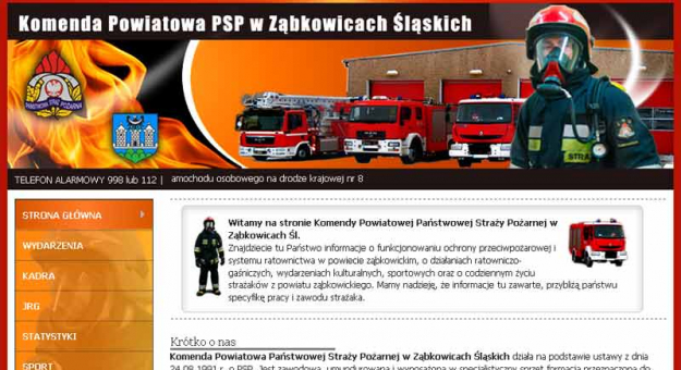 Strona Internetowa PSP Ząbkowice