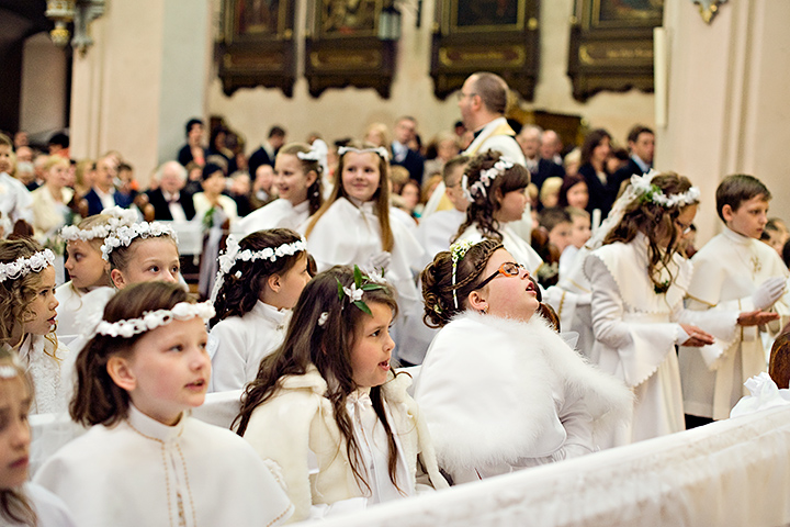 Pierwsza Komunia Święta w kościele św. Anny