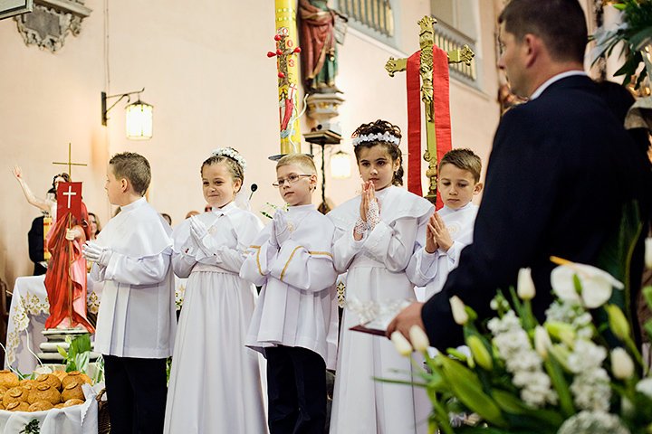 Pierwsza Komunia Święta w kościele św. Anny