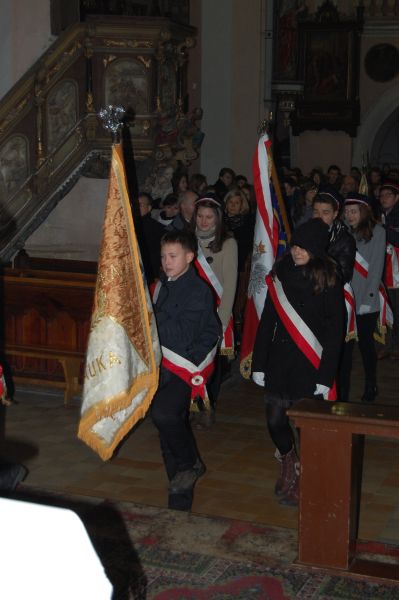Uroczystość nadania szkole imienia Noblistów Polskich.