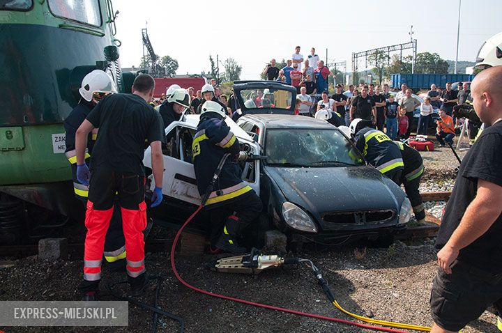 Pozorowany wypadek w Kamieńcu Ząbkowickim