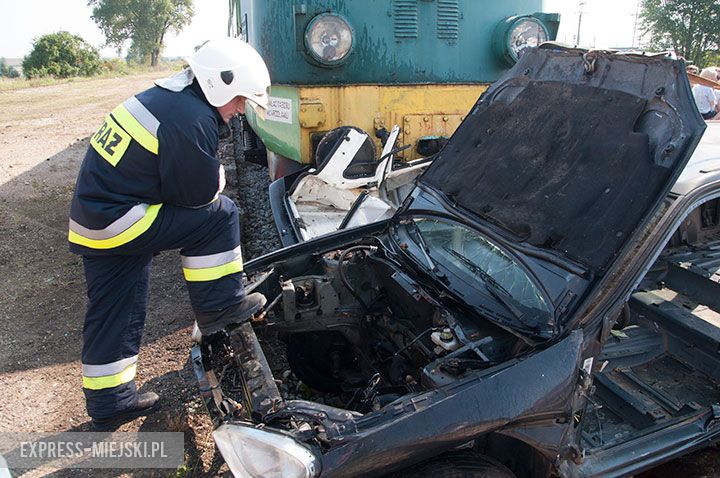 Pozorowany wypadek w Kamieńcu Ząbkowickim