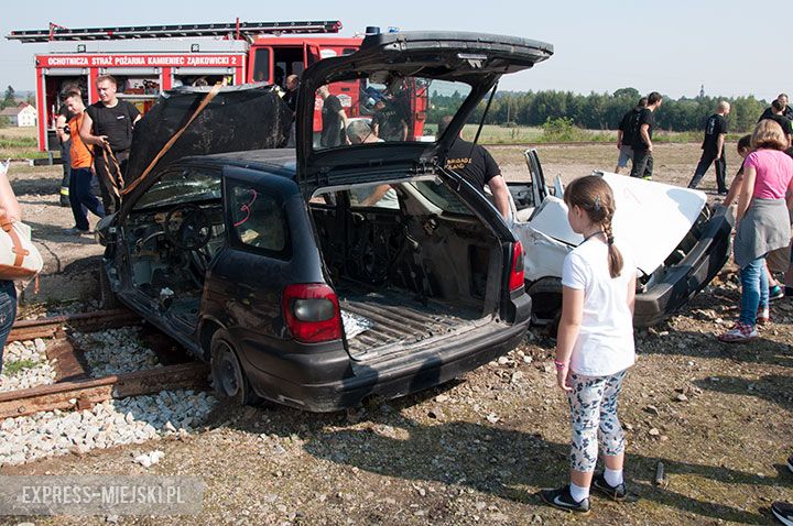 Pozorowany wypadek w Kamieńcu Ząbkowickim